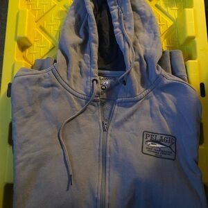 Pelagic High Performance Gray Full Zip Hoodie